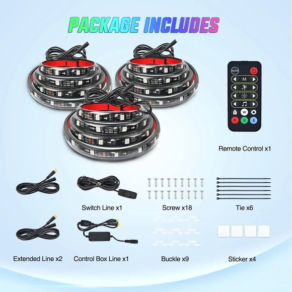 Multicolor LED Strip Lights with Remote - Picture 4 of 10